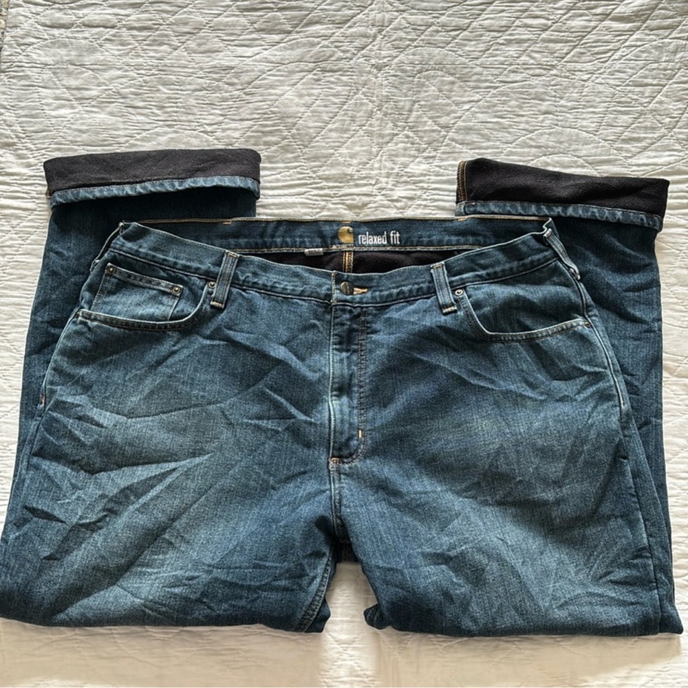 Carhartt Fleece Lined Jeans - Picture 2 of 8